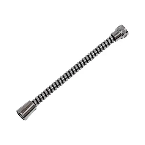 Metallischer, flexibler Schlauch mit gewelltem Design, geeignet als Zubehör für BWT B-SAFE Produkte.